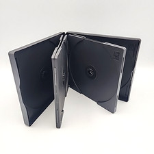 Laserline 6 Disc CD DVD Storage Case Black Fold Out Accordion Holder