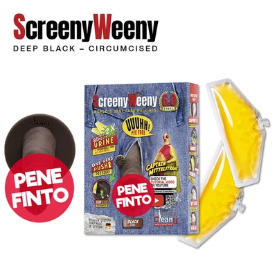CLEANU Screeny Weeny 6.0 Circonciso - Nero - Realistico per Test delle urine