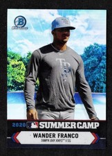 Wander Franco 2021 Bowman Chrome Baseball 2020 Summer Camp #SC-18 Tampa Bay Rays