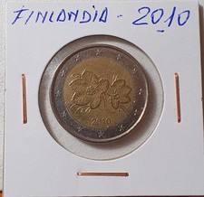 Moneda De Dos Euros De Finlandia Circulada.Año 2010