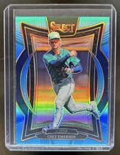 2025 Panini Select Colt Emerson Concourse Light Blue Prizm #/199 Mariners