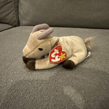 Ty Beanie Baby Goatee Goat Beanbag Plush Original Tag 1999 PE 4235 Gen 4 or 5