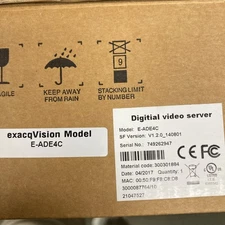 exacqVision Digital Video Server E-ADE4C 4 Channel Analog Video Encoder