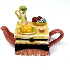 PHB Porcelain Hinged Trinket Box Teapot Table...