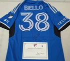 CF Montreal ALESSANDRO BIELLO Signed Match Used Soccer Jersey 2024 Season DARK