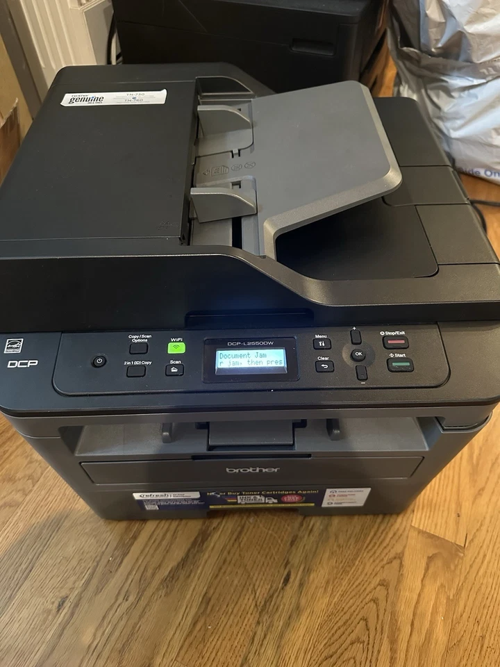 Document Jam Brother DCP-L2550DW Wireless All-in-One Duplex Printer-9000 Total - Image 4 of 4