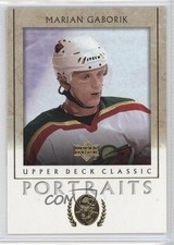2002-03 Upper Deck Classic Portraits Marian Gaborik #50 0q3