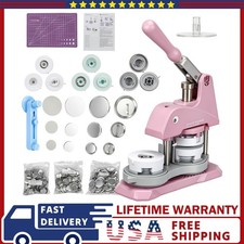Button Maker Machine, Badge Press Machine 25mm 32mm 58mm Pin Maker Kit
