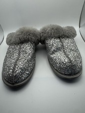 Ugg Scuffette II Silver Sparkle Slipper US Women s 9 Stellar Glitter Sheepskin