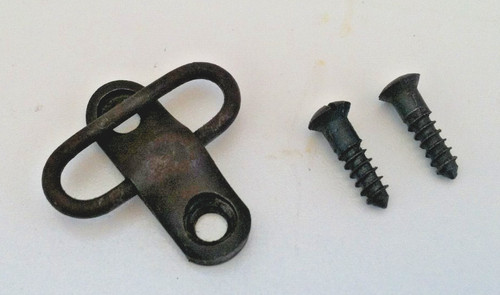 Arisaka Type 38 Carbine Japanese Army Rifle Parts:  Sling Rear Swivel w/ Screws