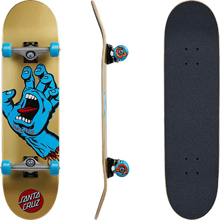 SANTA CRUZ COMPLETE SKATEBOARD SCREAMING HAND 8.25