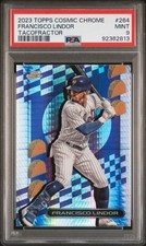 2023 TOPPS COSMIC CHROME TACOFRACTOR #264 FRANCISCO LINDOR 3/5 PSA 9