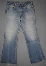 XA05404 VINTAGE 1980 LEVI'S 517-0217 USA MADE BOOT CUT JEANS 36X34 msr 34"x32" 