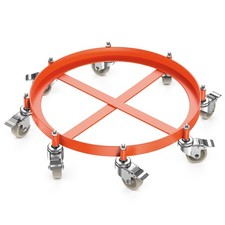 Heavy Duty Drum Dolly 2000LB Capacity for 55 Gallon Drum 8 Swivel Casters Steel