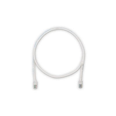 7 ft Panduit UTPCH7Y 24 AWG Copper Cat 5e U/UTP Patch Cord Off-White