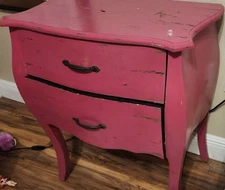 Pink 2 Drawer Wooded Dresser