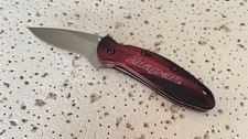 Kershaw 1620brso Scallion Snap-on Folding Pocket Knife Linerlock Plain Blade Bla