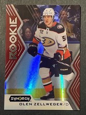 2024-25 Synergy Hockey Olen Zellwger 82 Rookie Red  Unscratched
