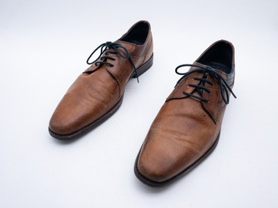 bugatti Herren Schnürschuh Halbschuh Businessschuh Leder Gr. 42 EU Art. 37394-50