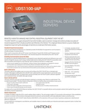 Lantronix UD1100IA2-01 External Device Server Supports RS-232, RS-422 and RS-485
