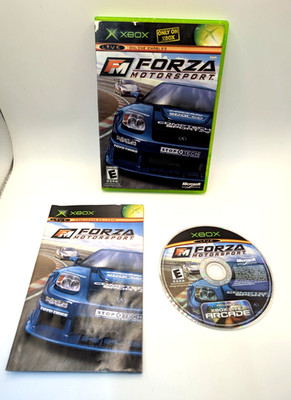 Forza Motorsport (Microsoft Xbox, 2005) CIB Complete & Clean! w/ Manual Tested