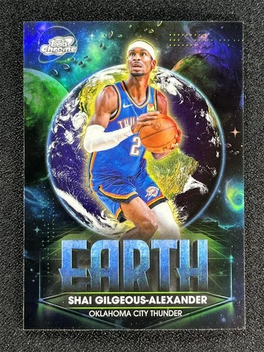 2025 Topps Cosmic Chrome Shai Gilgeous-Alexander Earth (RAW)