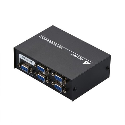 4 Port VGA Switch Video Selector Switcher Box 4 Input 1 Output 4x1 VGA Switch