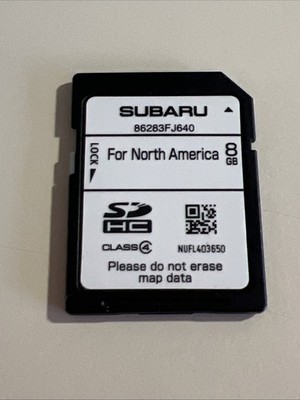 Navigation GPS Data Map Sd Card. 86283FJ640 OEM USED