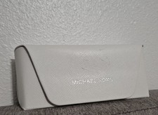 Michael Kors Authentic Hard Eyeglasses/Sunglasses Case in White