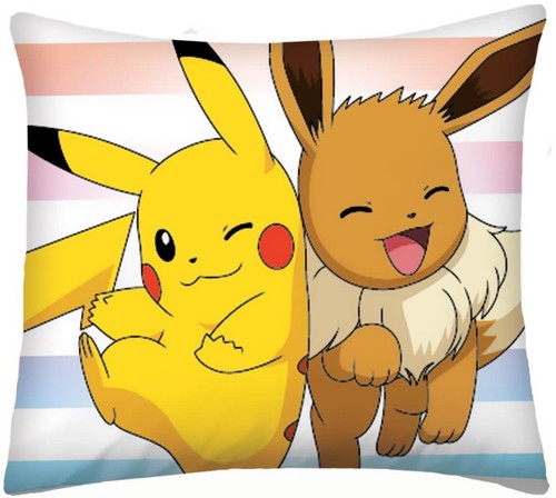 Pokemon Wende-Bettwäsche-Set 135x200 80x80 Baumwolle Pikachu & Freunde Bettzeug - Bild 2 von 4