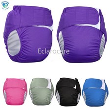 2x Pañales para Adultos Pantalón Lavable Reutilizable Paño para Ancianos a Prueba de Fugas Pañales Bragas