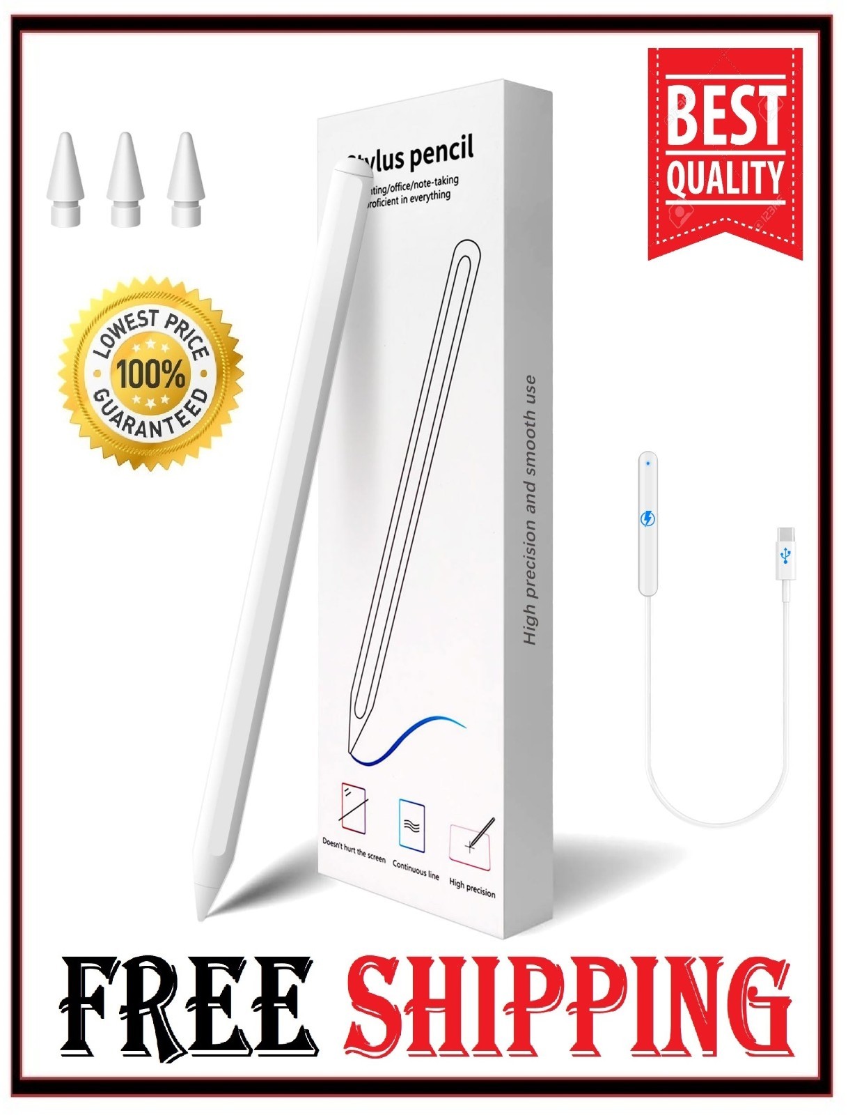 Apple Pencil 2nd Gen - Wireless Stylus for iPad Pro Air Mini-image