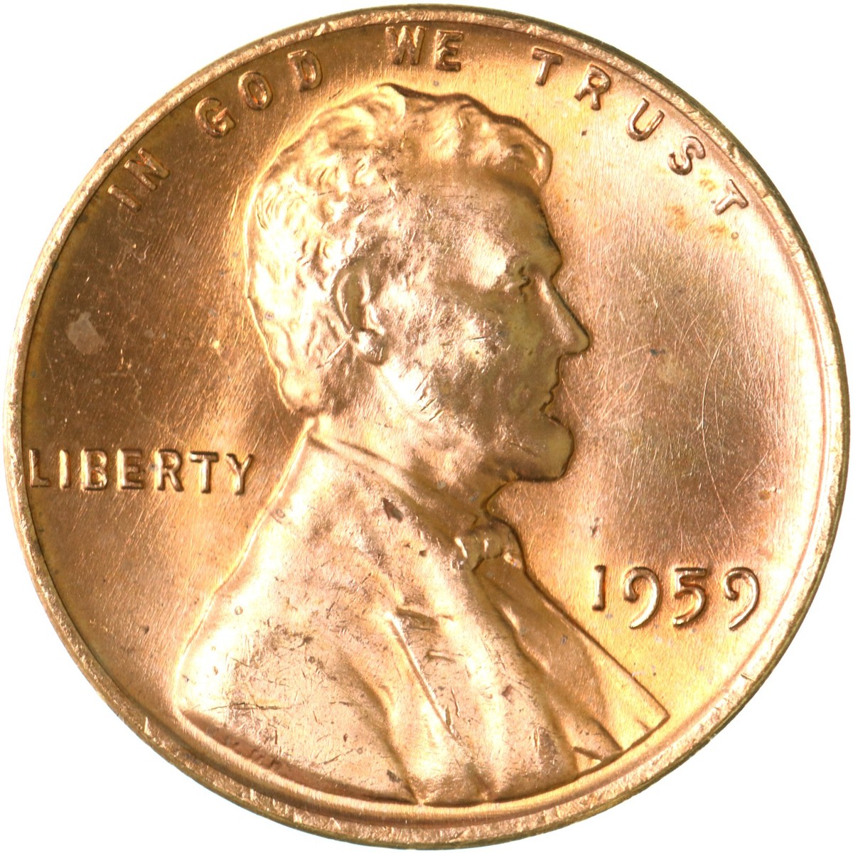 1959 (P) Lincoln Memorial Cent BU Penny US Coin | eBay