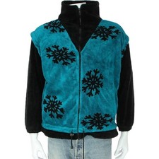 Vintage Snowflake Ski Fleece Jacket Gen Z