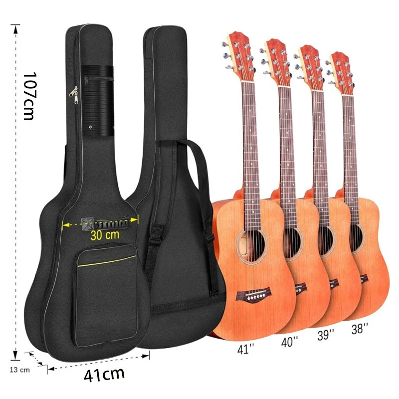 Wasserdicht Gitarrentasche Gitarren Schutzhülle Gitarrenhülle für Akustikgitarre - Bild 2 von 4