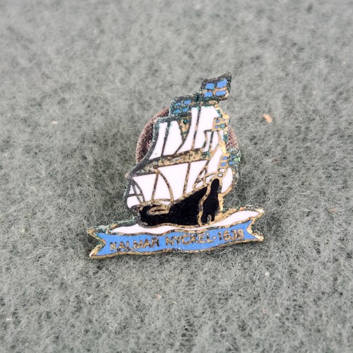 Vintage Kalmar Nyckel Tall Ship of Delaware 1638 Lapel Pin Lapel Pin Swedish