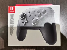 Official Nintendo Switch Pro Controller Black in Box with Long USB Cable