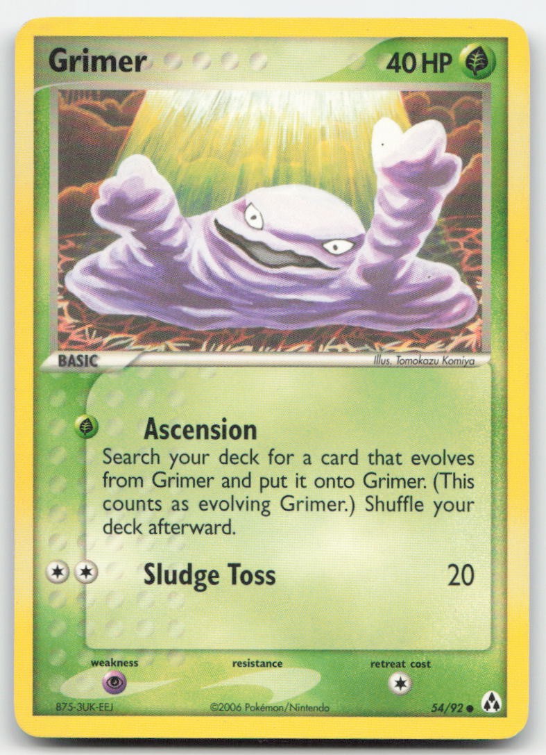 Grimer 54/92 EX Legend Maker Pokemon TCG LP