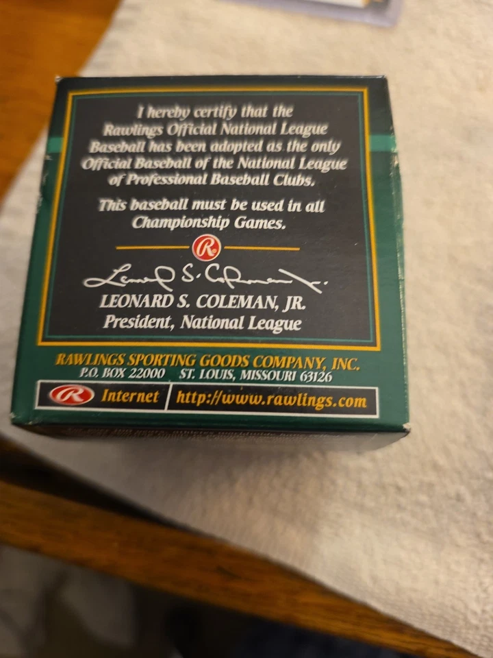 Rawlings Official 1996 National League Division Series Baseball NLDS Ball New - Image 3 of 4