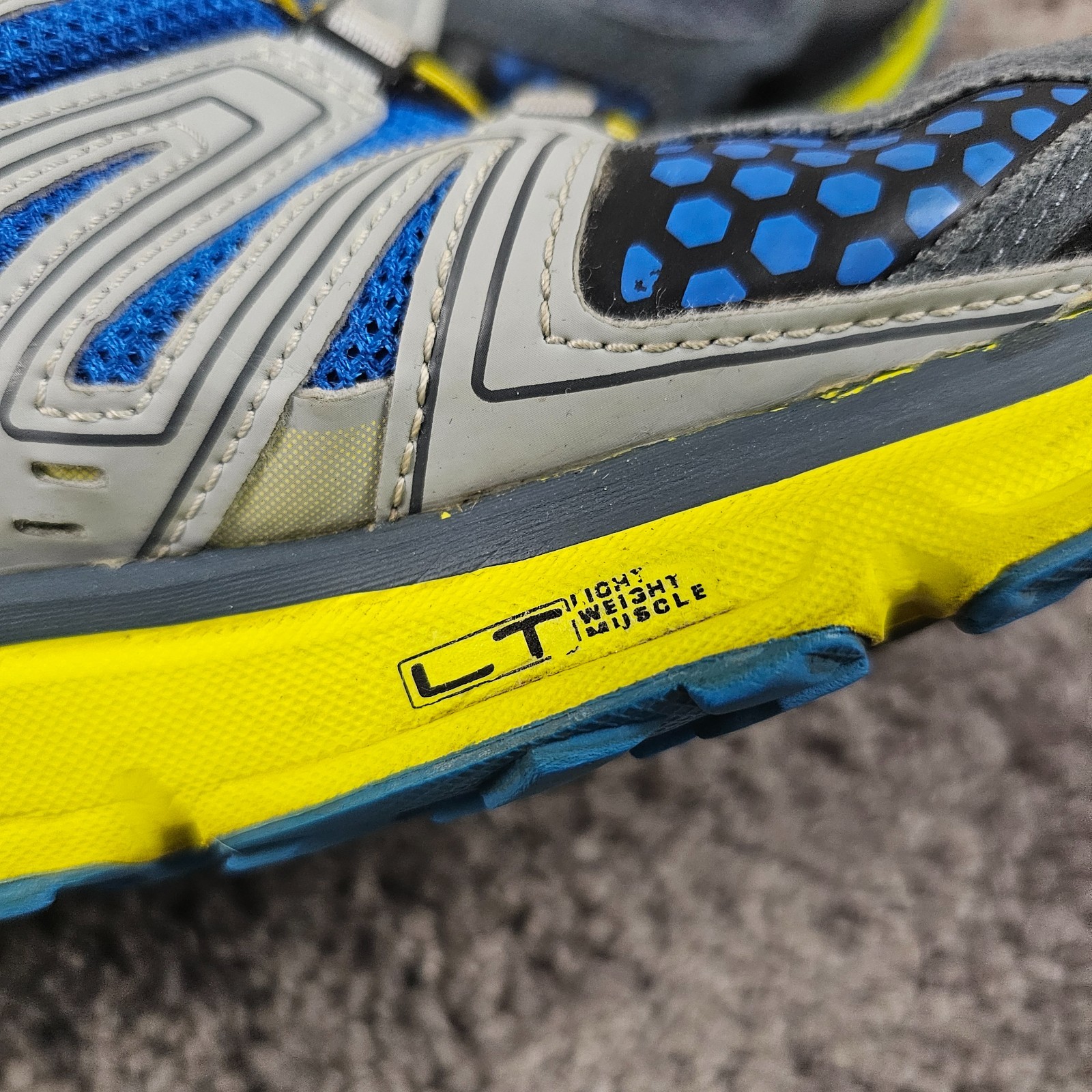 Scarpe Salomon XR Mission Uomo 10.5 Blu Giallo Trail Running Performance 328092