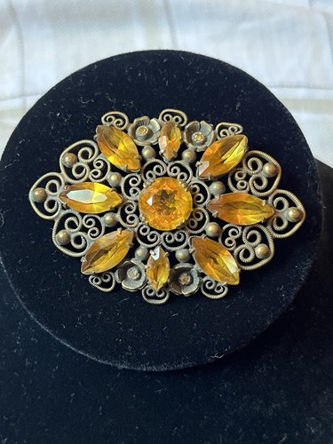 Czech Glass brooch