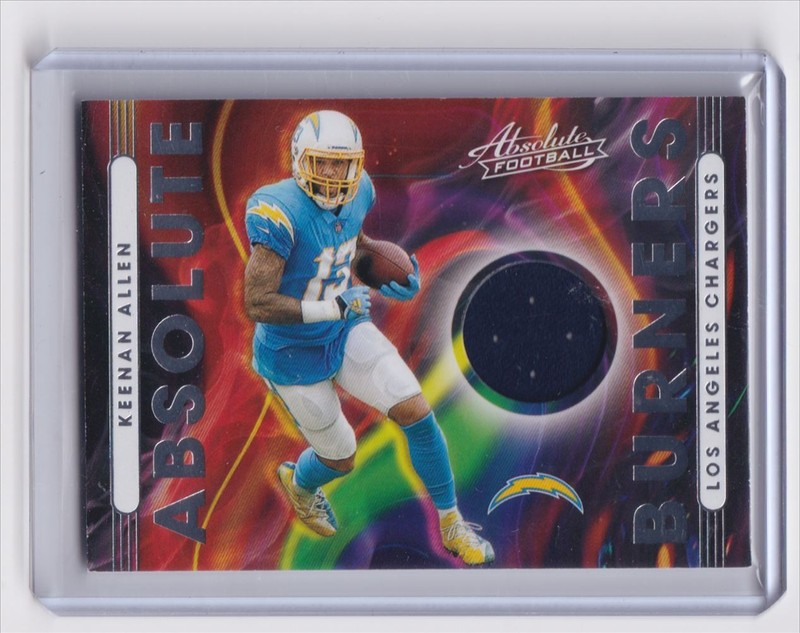 2021 Panini Absolute Burners Keenan Allen Jersey Los Angeles Chargers #AB13
