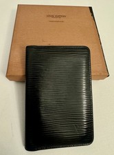 Louis Vuitton: Black, Epi Leather Pocket Organizer/Card Case, Vintage, Authentic