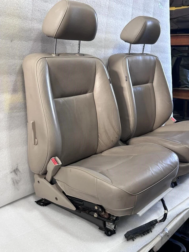 2000 ACURA RL DRIVER PASSENGER FRONT SEATS BEIGE LEATHER Foto 4 de 4