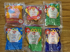 LOT of 6 Vintage McDonalds TY Teenie Beanie Baby Babies Toys 2000 NEW IN PACKAGE — photo 1