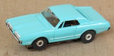 Aurora Thunderjet 1967 Turquoise Mercury Cougar HO Scale Slot Car