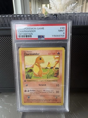 1st Edition Charmander 046/102 Base Set (Shadowless) Regular