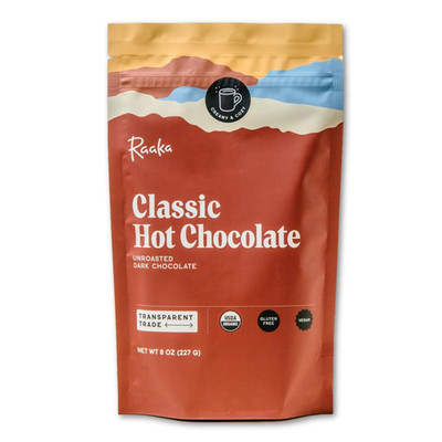 Raaka Premium Hot Chocolate Mix - Vegan, Organic, Gluten and Dairy Free - Lightl