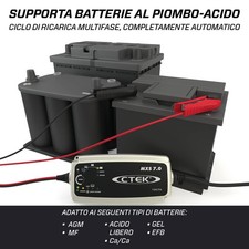 Caricabatterie 12V 7A Mxs 7.0 per Batterie Veicoli Auto Moto Camper Furgoni - Miniatura 4