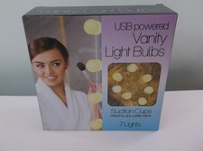 Vanity Mirror Light Bulbs USB Portable LED Lights Makeup String Lighting 7 LEDS